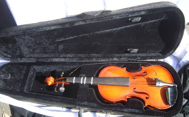 Violin and Case.