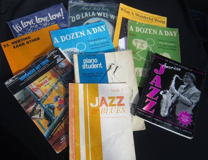Lot of Music Books and Sheet Music