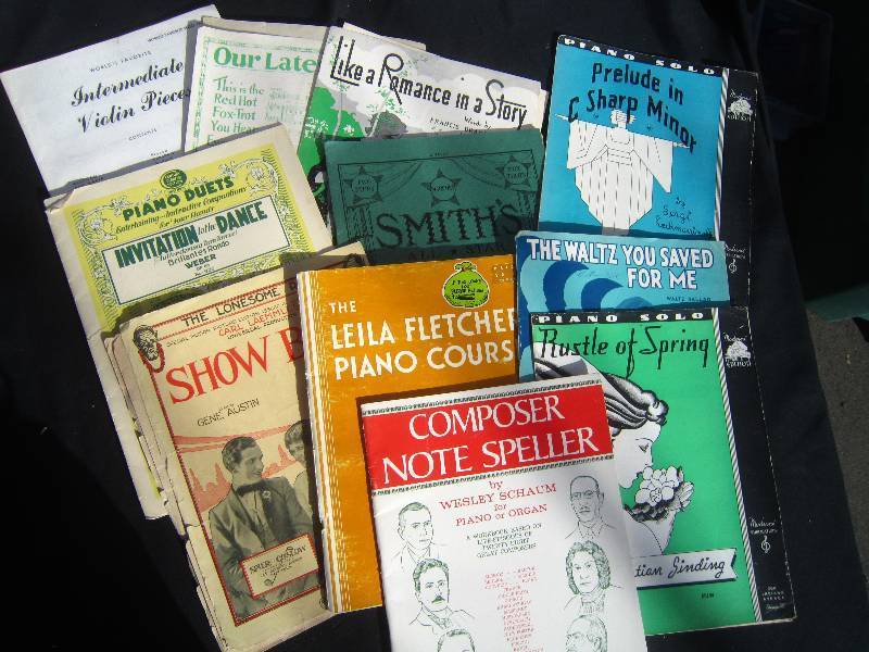 Lot of Music Books and Sheet Music