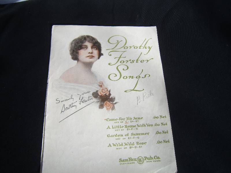 Sheet Music Dorothy Forester Songs.