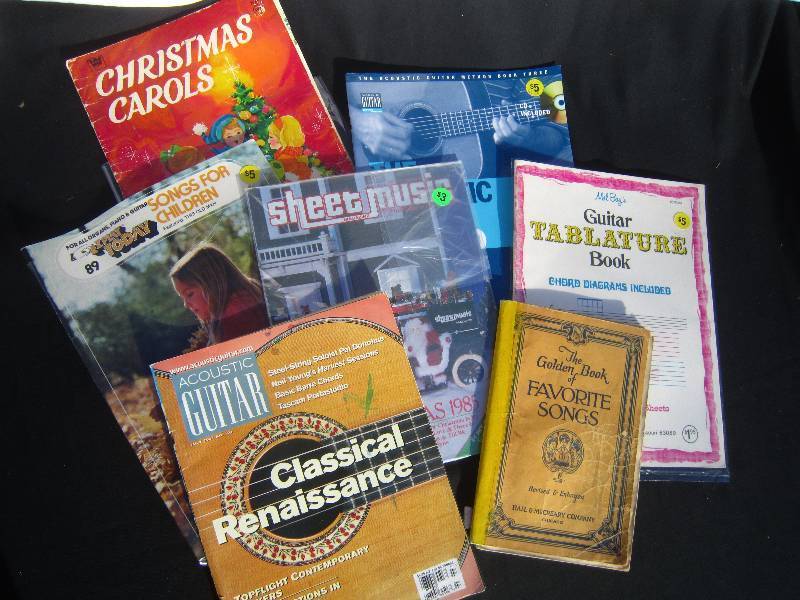Acoustic Guitar Magazines and lot of Music Books.
