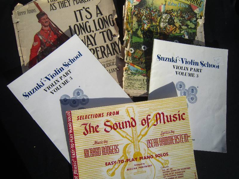 Lot of Music Books and Sheet Music