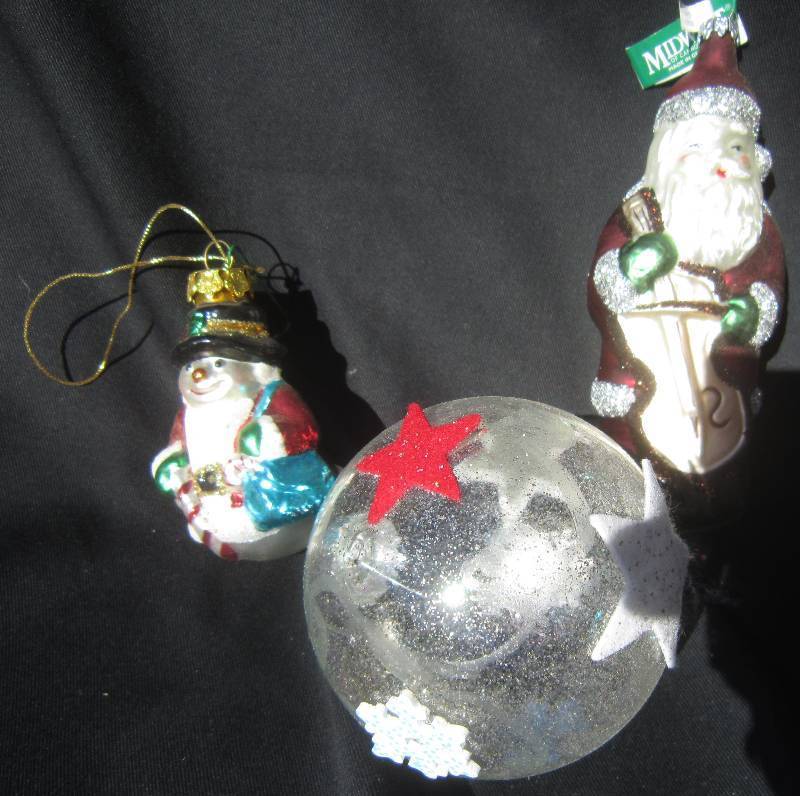 Blown Glass Ornaments & Round Ball