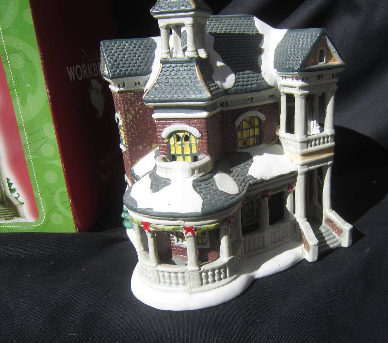 Santas Workbench Mulberry Lane Christmas House with Box - Collectible Victorian Series