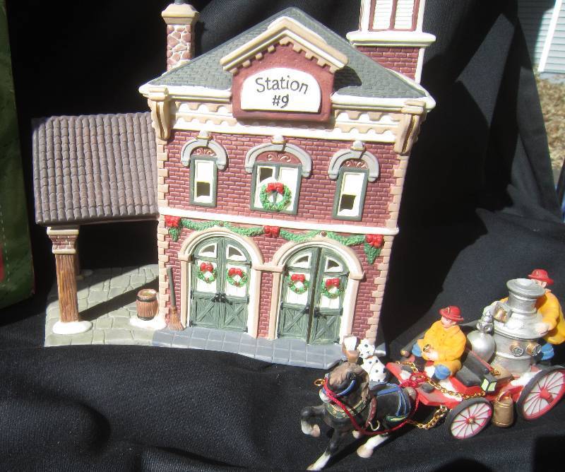 Santas Workbench Station #9 Firehouse Christmas House with Box - Collectible Classic Series