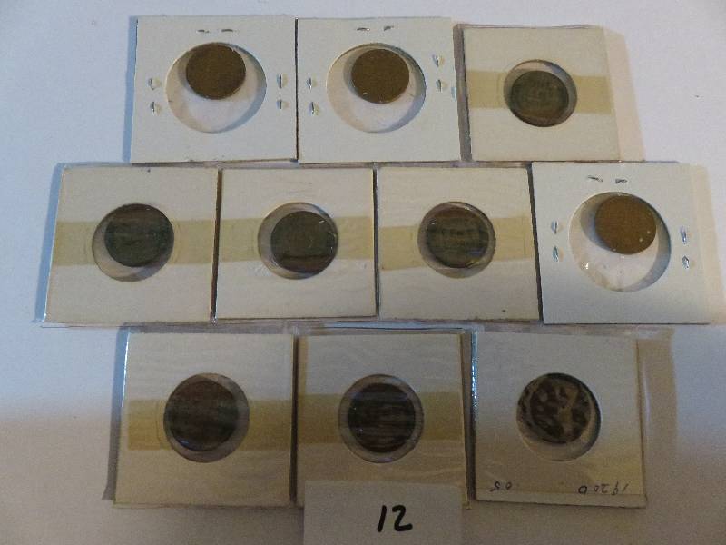 Lot of 10 Pennies