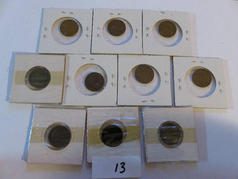 Lot of 10 Pennies