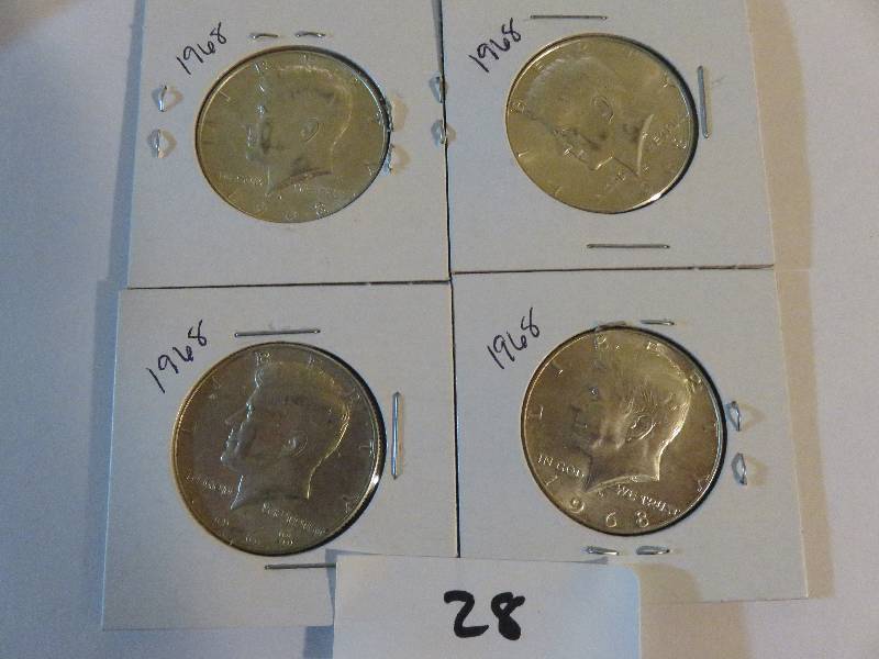 1968 United States Half Dollars