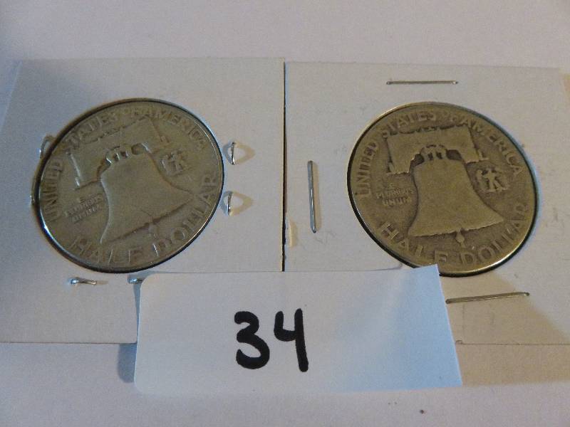 Lot of 2 United States Half Dollars