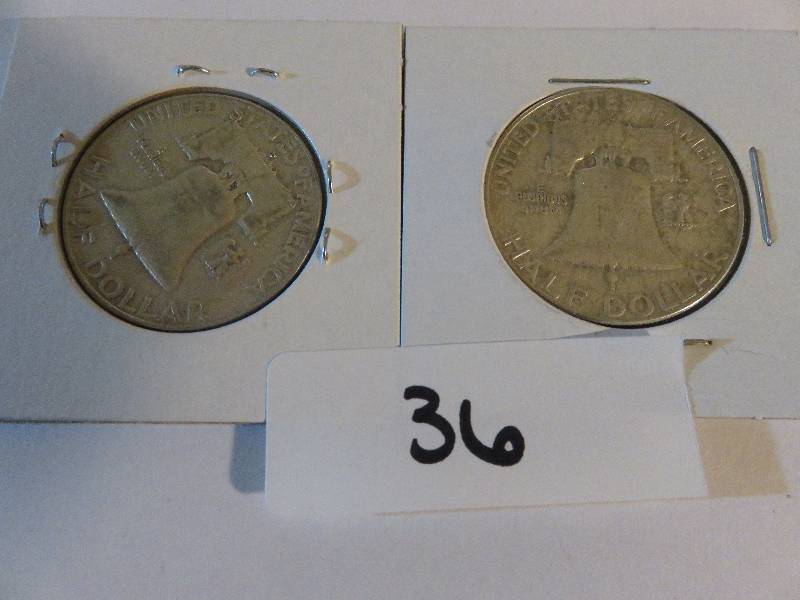 Lot of 2 United States Half Dollars