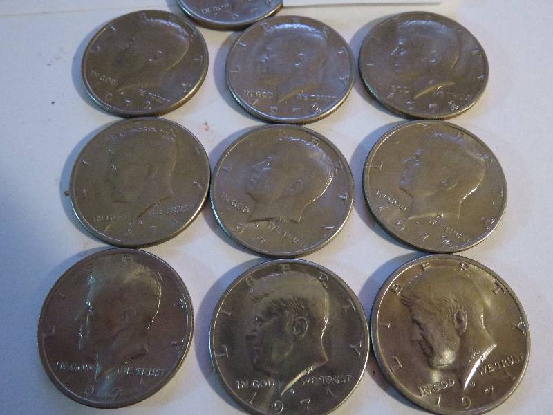 Lot of 10 Half Dollars