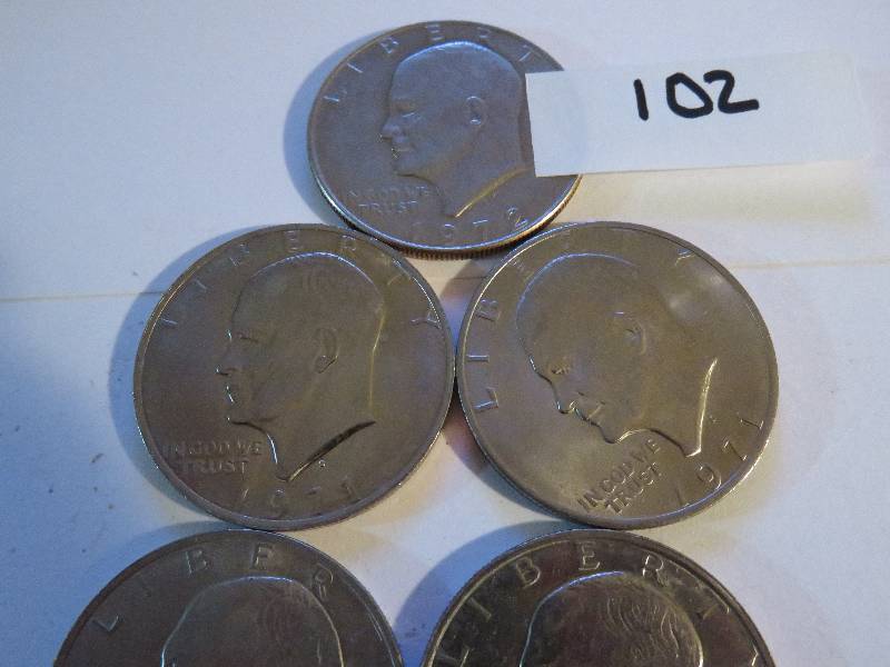 Lot of 8 One Dollar Coins