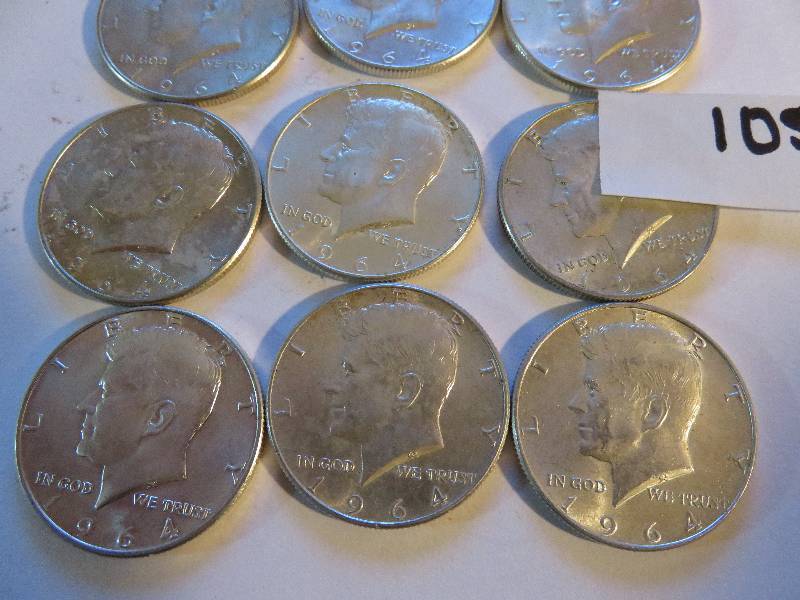 Lot of 9 Half Dollars