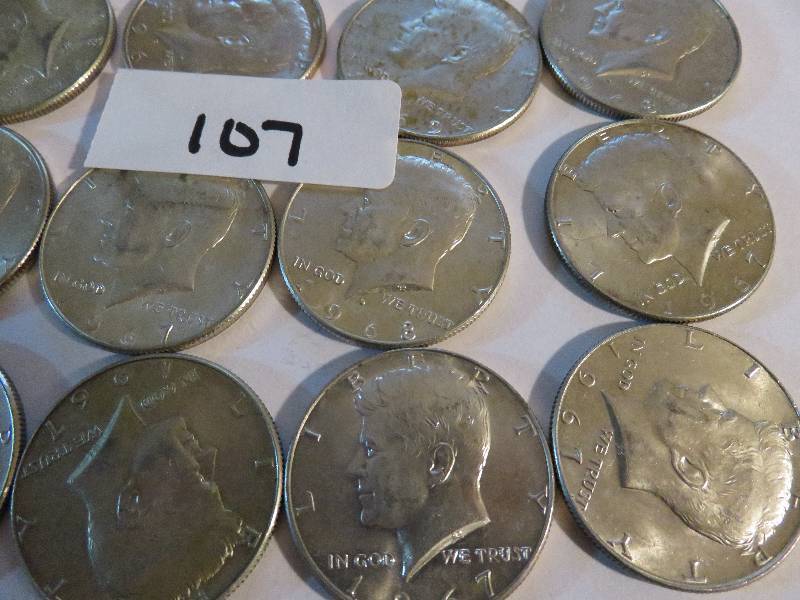 Lot of 20 Half Dollars