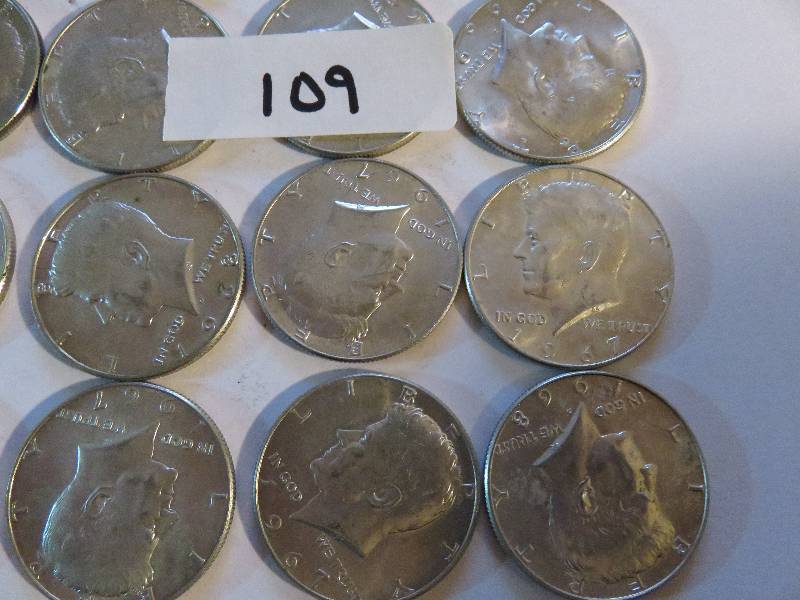 Lot of 20 Half Dollars