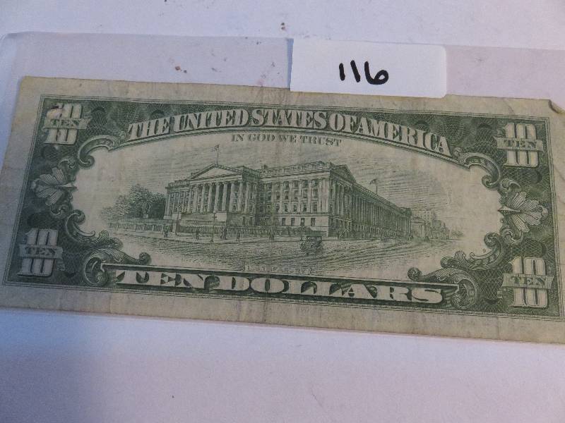 10 Dollar Bill, 1963 A
