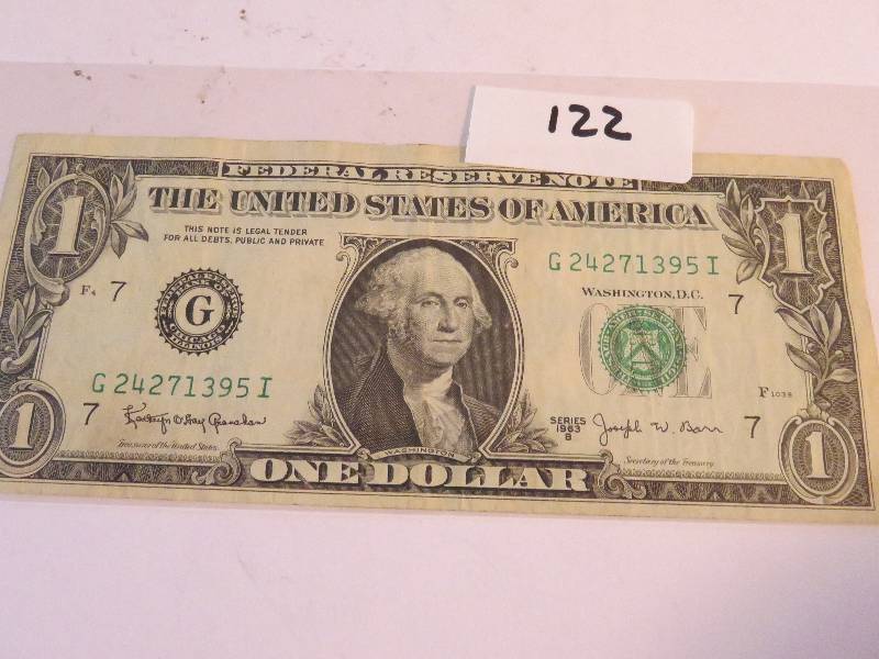 1 Dollar Bill, 1963 B