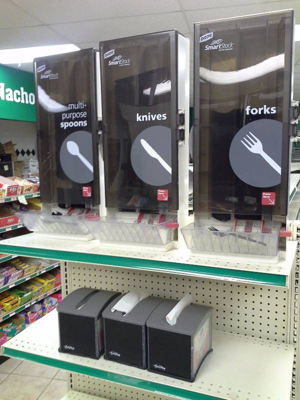 lot 29 image: Smart Stock Cutlery Dispensers, easy nap dispensers, Easy Nap Refills
