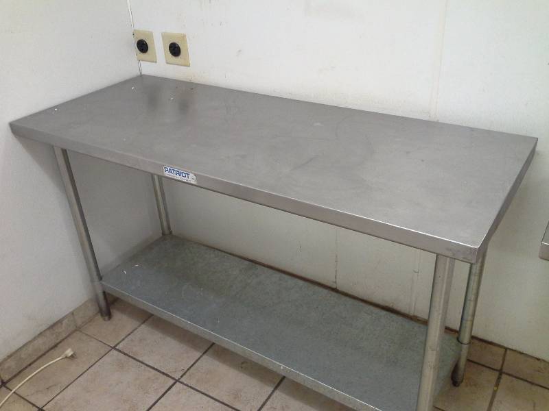 lot 62 image: NSF Stainless Steel prep table