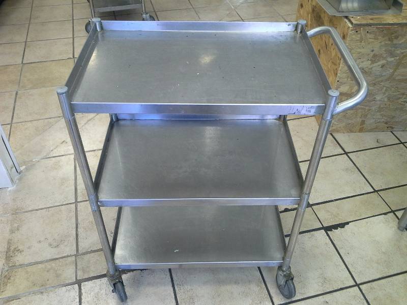 lot 82 image: Stainless Steel Utility Cart