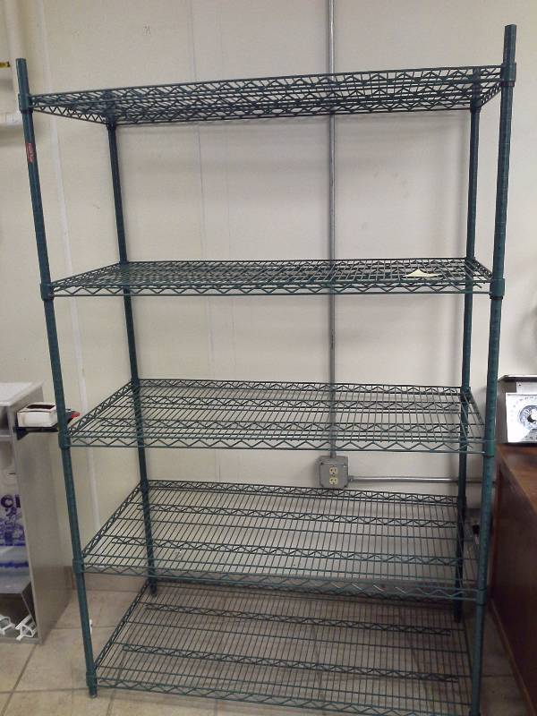 lot 93 image: NSF Wire Rack Shelving