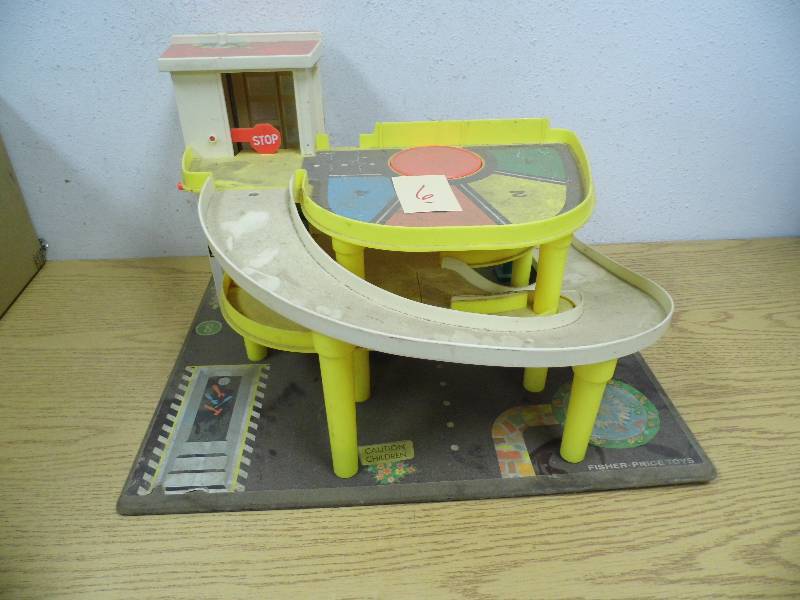 Vintage Fisher Price Parking Ramp