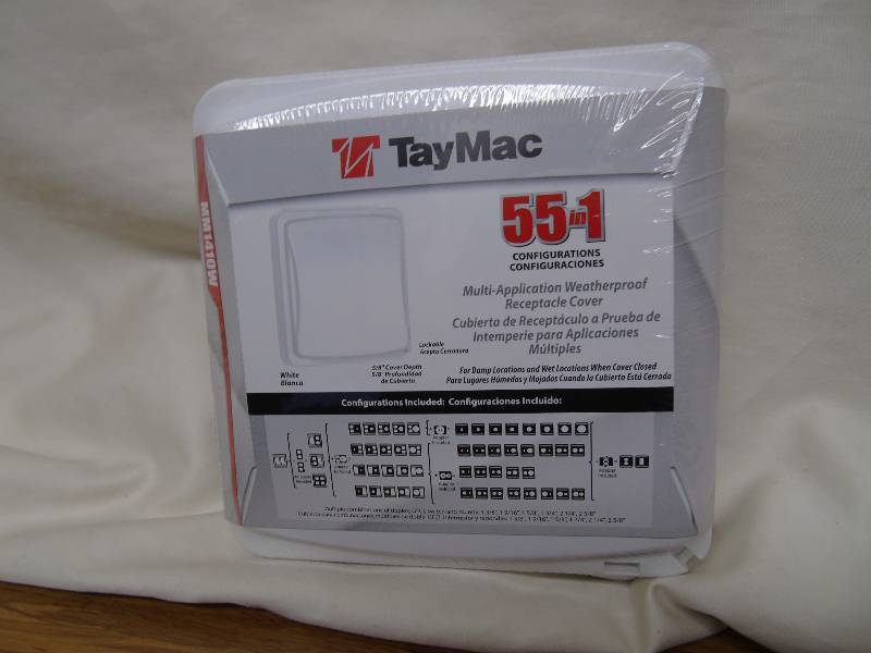 lot 46 image: TayMac 55in1 Multi-Application Weatherproof Receptacle Cover