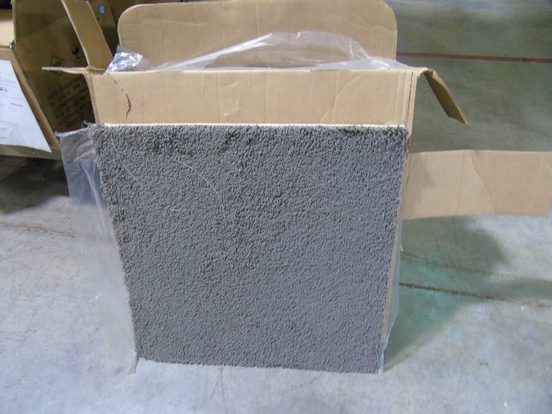 lot 55 image: 2x2 blue-grey carpet pads (10 pack)