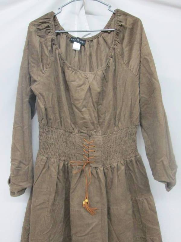 Wearabouts Womens Tiered Corduroy Dress