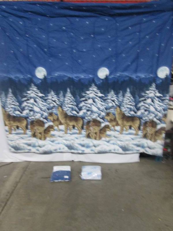 Midnight Wolves Bed Set - King