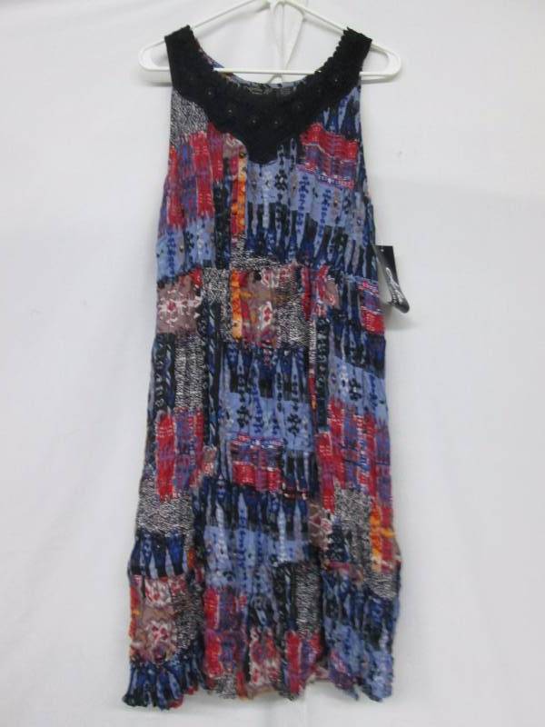 Lola P Womens Short Crinkle Dress