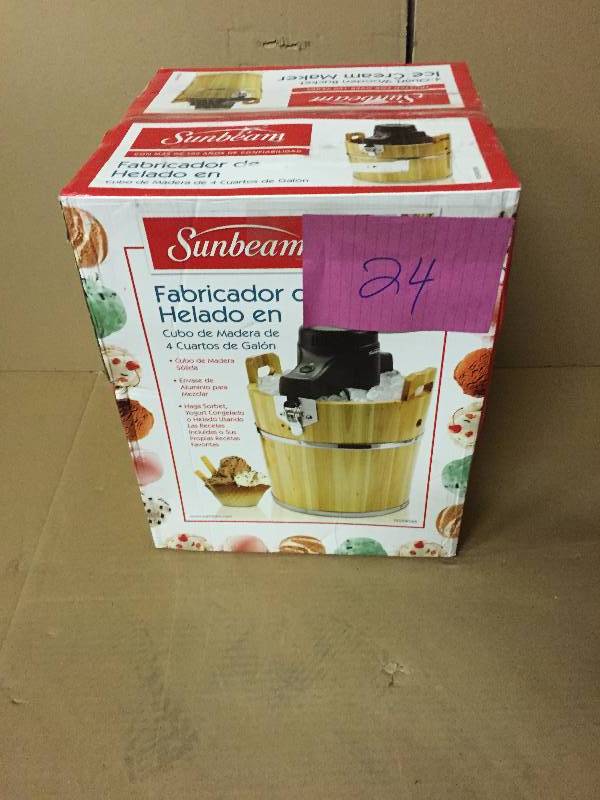 lot 24 image: Sunbeam Ice Cream Maker