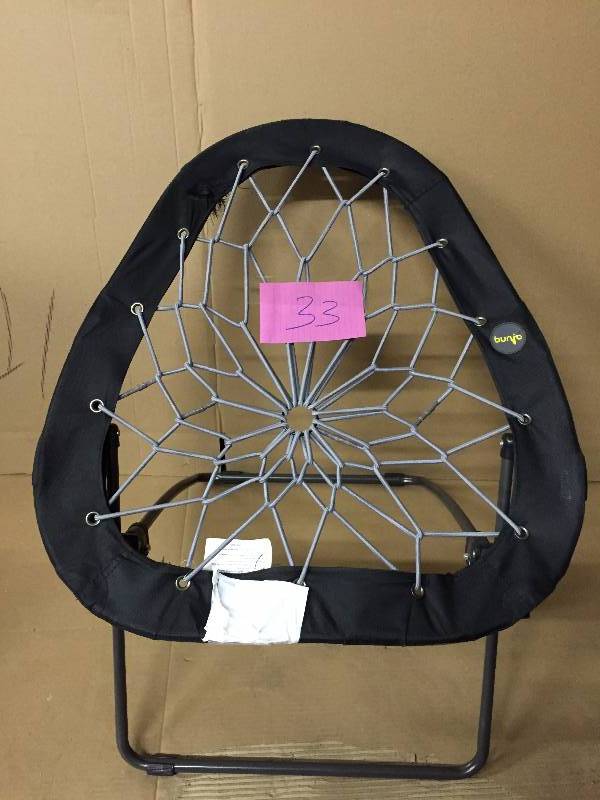 lot 33 image: Bungee Chair Pear Shape Black