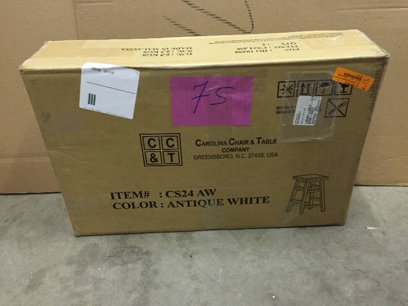 lot 75 image: Carolina Stool - antique white