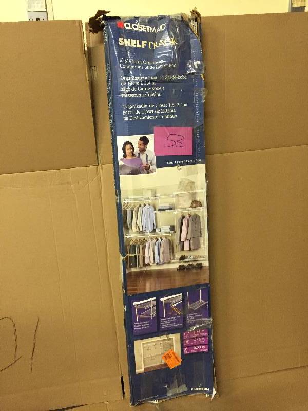 lot 53 image: Closetmaid Shelf Track