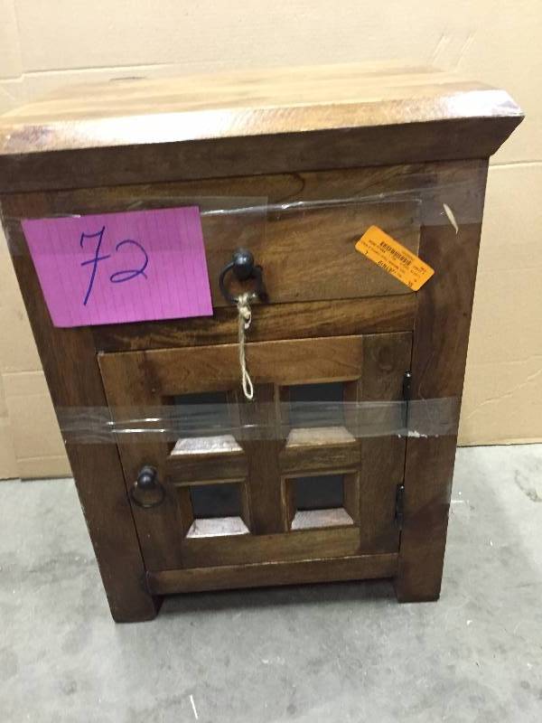 lot 72 image: Wood End Table