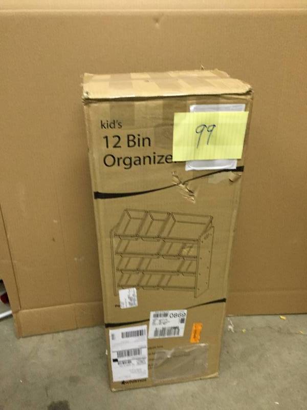lot 99 image: Kids 12 bin organizer