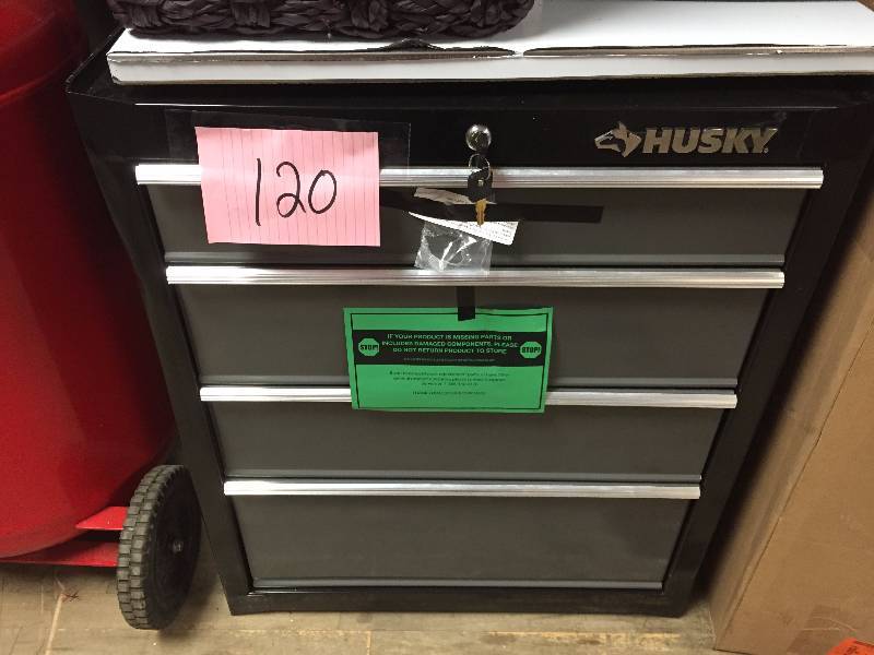lot 120 image: Husky Tool Box 4 drawer