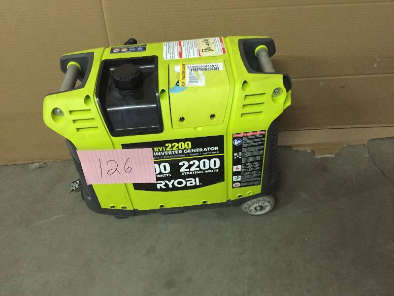 lot 126 image: RYI 2200 Digital Inverter Generator tested works