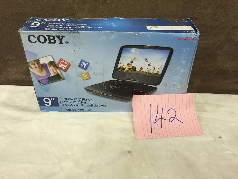 lot 142 image: Coby TF-DV9109 Portable DVD