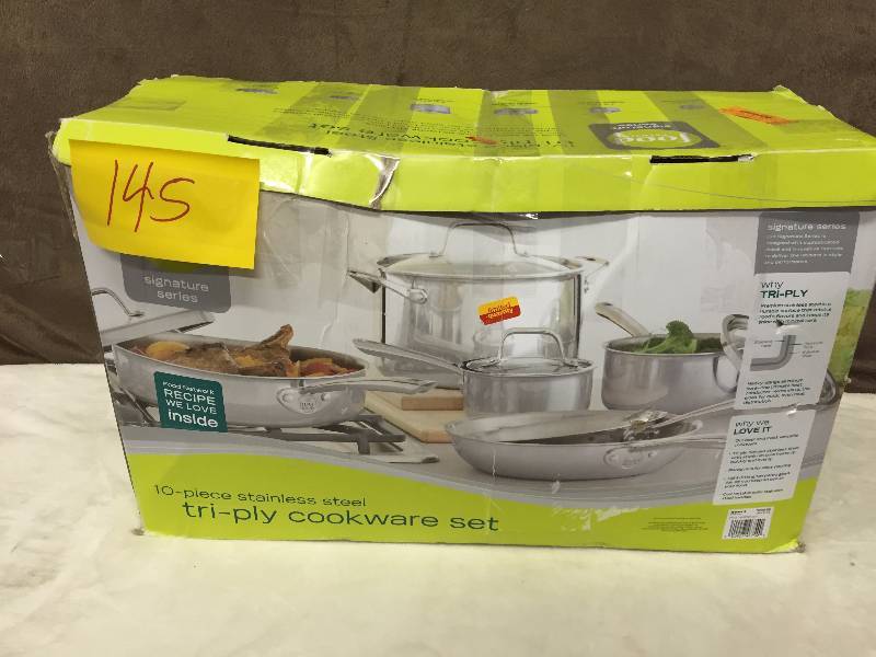 lot 145 image: Food Network Stainless Steel cookware set