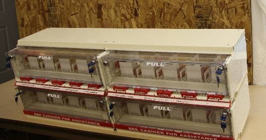 lot 22 image: Drugstore Dispensing Machine with Locks