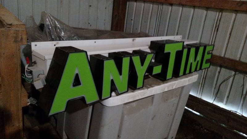 lot 5 image: Anytime Sign, 5 12 x 12...