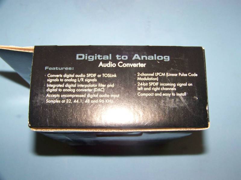 lot 49 image: Gefen TV, Digital to Analog Audio Converter in original box