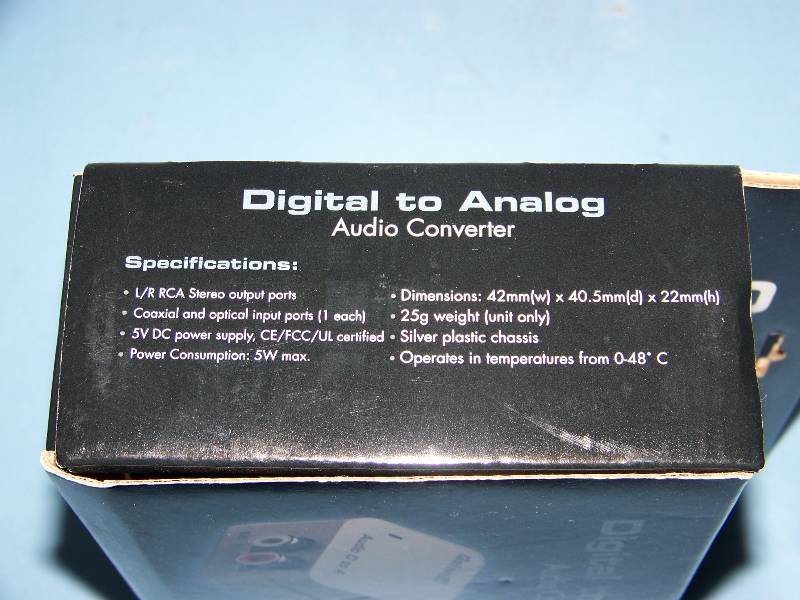 lot 50 image: Gefen TV, Digital to Analog Audio Converter in original box