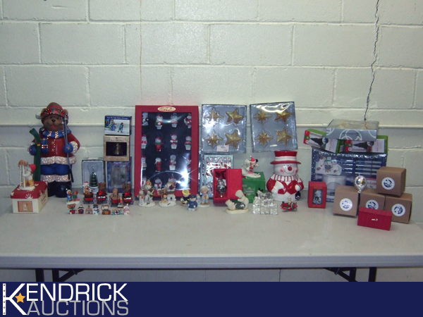 Large Lot of New Snow Babies, Santa Bear Ornaments, etc.