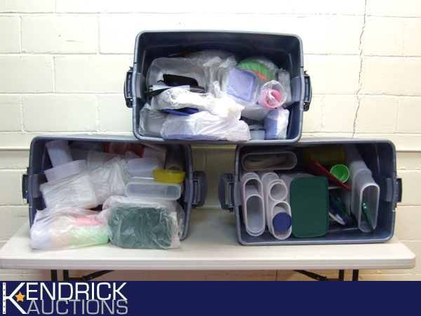 3 Large Totes Full of New Tupperware