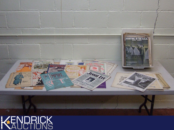 Lot of Antique Sheet Music
