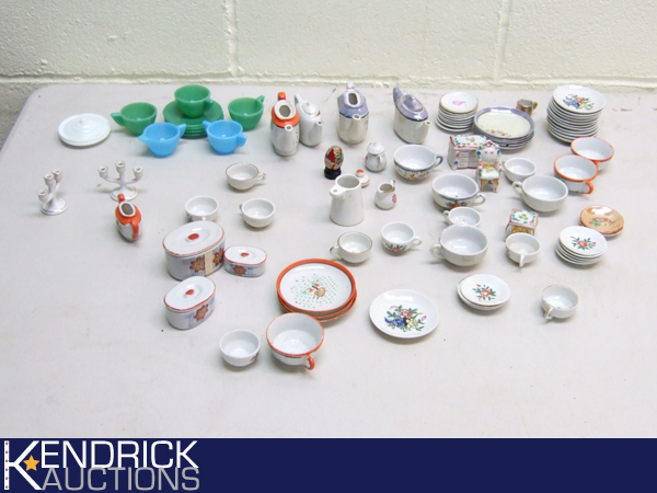 Lot of Vintage and Antique Toy Porcelain Tea and Dish Sets