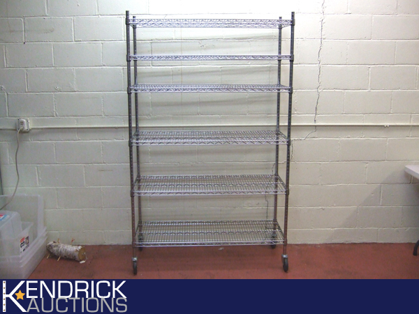 New NSF Professional Restaurant Grade 6 Shelf Steel Cart on Casters